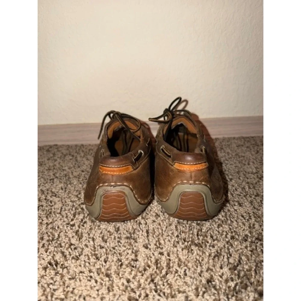 Timberland Mens Brown Leather Boat Shoes Loafers 74017 Size 11M